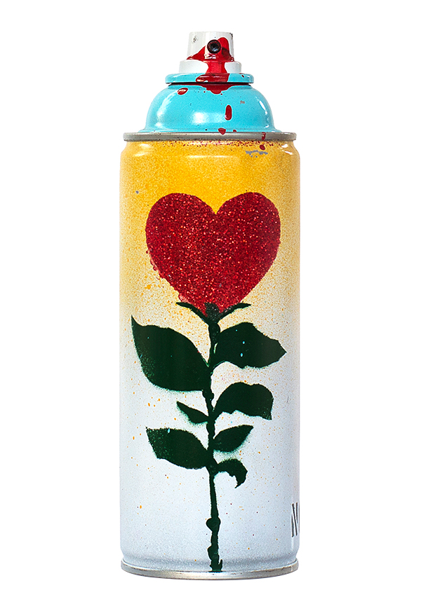 Rosa corazón spray cans - Colecciones